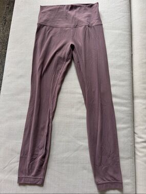 Lululemon Size 6 High-Waist Mauve Leggings